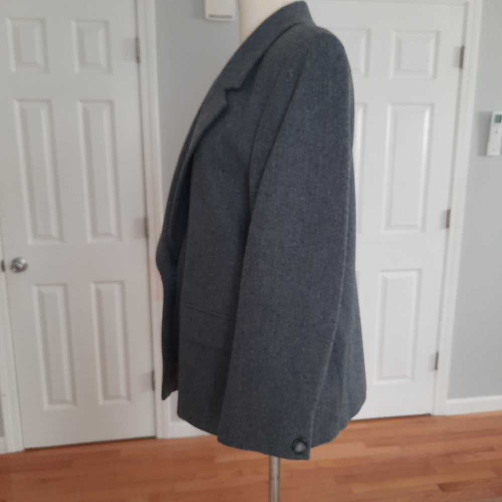 Pendleton Gray Wool Blazer - image 3